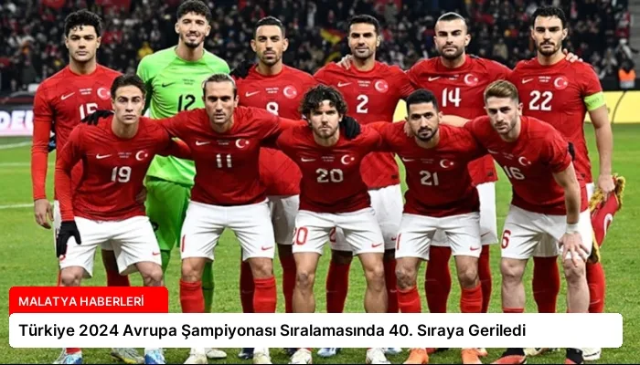 Türkiye 2024 Avrupa Şampiyonası Sıralamasında 40. Sıraya Geriledi