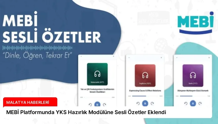 MEBİ Platformunda YKS Hazırlık Modülüne Sesli Özetler Eklendi