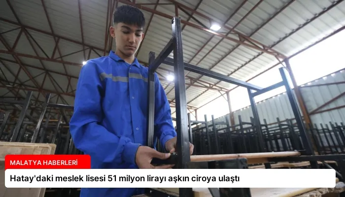 Hatay’daki meslek lisesi 51 milyon lirayı aşkın ciroya ulaştı