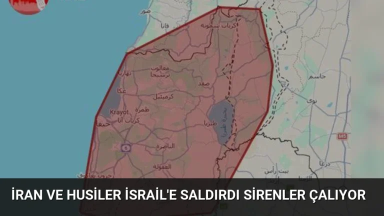 İran ve Husiler İsrail’e Saldırdı Sirenler Çalıyor