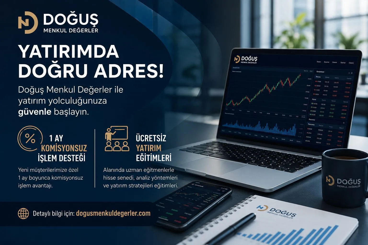 Doğuş Menkul Değerler Yatırımcı Eğitimlerine ve Komisyonsuz İşlem Desteğine Başladı