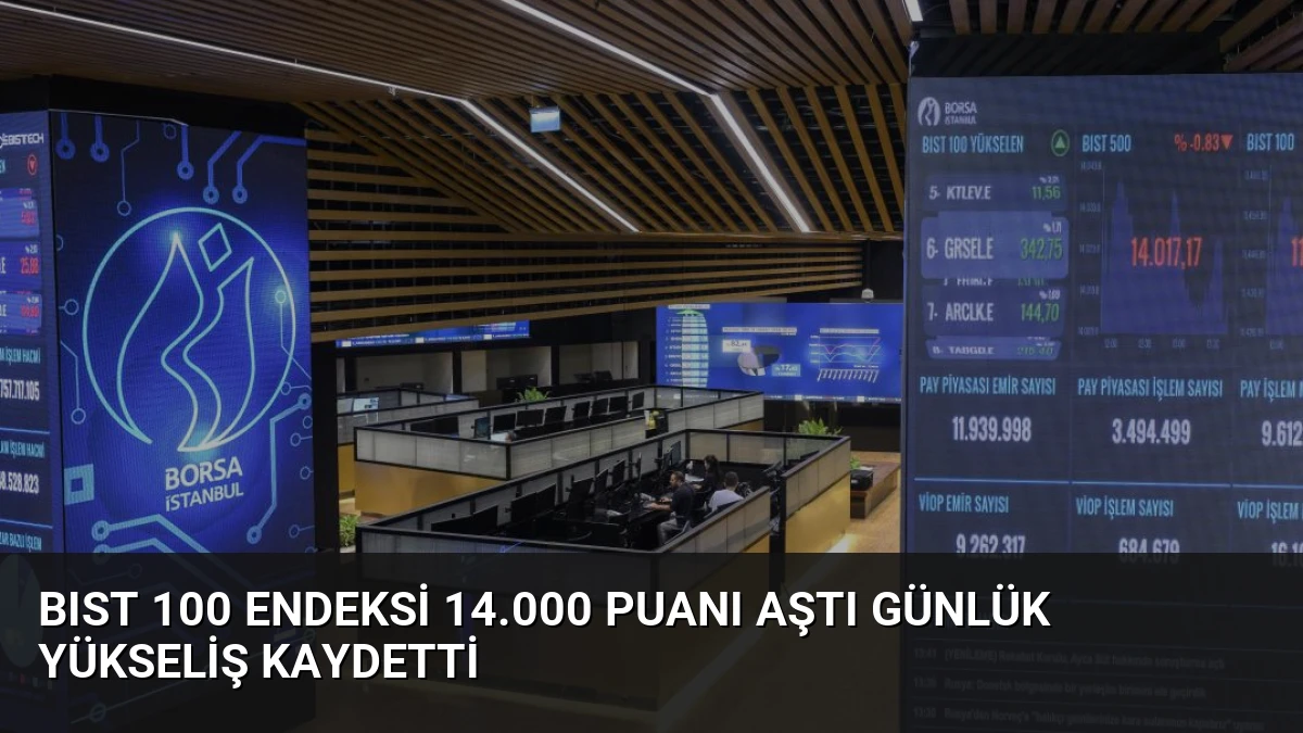 BIST 100 Endeksi 14.000 Puanı Aştı Günlük Yükseliş Kaydetti