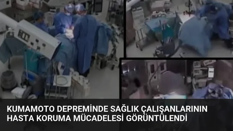 Kumamoto Depreminde Sağlık Çalışanlarının Hasta Koruma Mücadelesi Görüntülendi