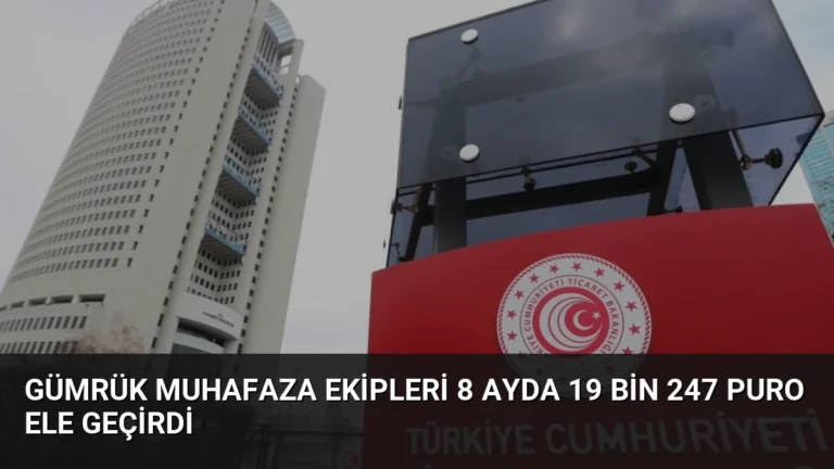 Gümrük Muhafaza Ekipleri 8 Ayda 19 Bin 247 Puro Ele Geçirdi