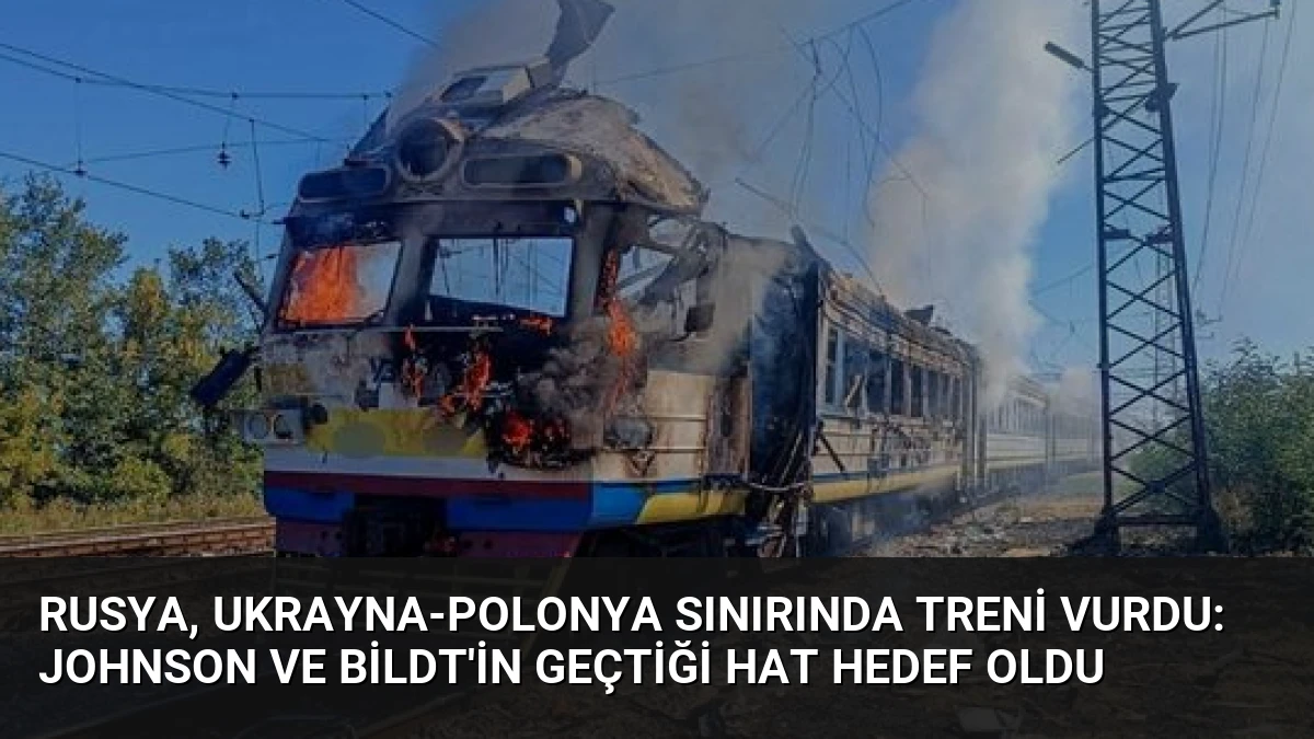 Rusya, Ukrayna-Polonya Sınırında Treni Vurdu: Johnson ve Bildt’in Geçtiği Hat Hedef Oldu