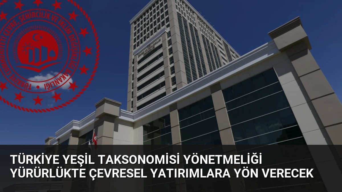 Türkiye Yeşil Taksonomisi Yönetmeliği Yürürlükte Çevresel Yatırımlara Yön Verecek