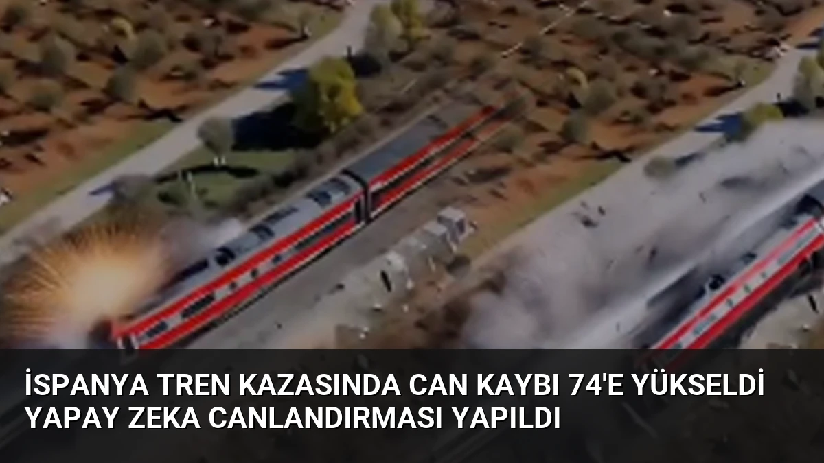 İspanya Tren Kazasında Can Kaybı 74’e Yükseldi Yapay Zeka Canlandırması Yapıldı