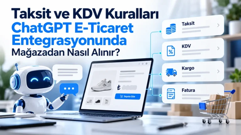 Taksit ve KDV Kuralları ChatGPT E-Ticaret Entegrasyonunda Mağazadan Nasıl Alınır?